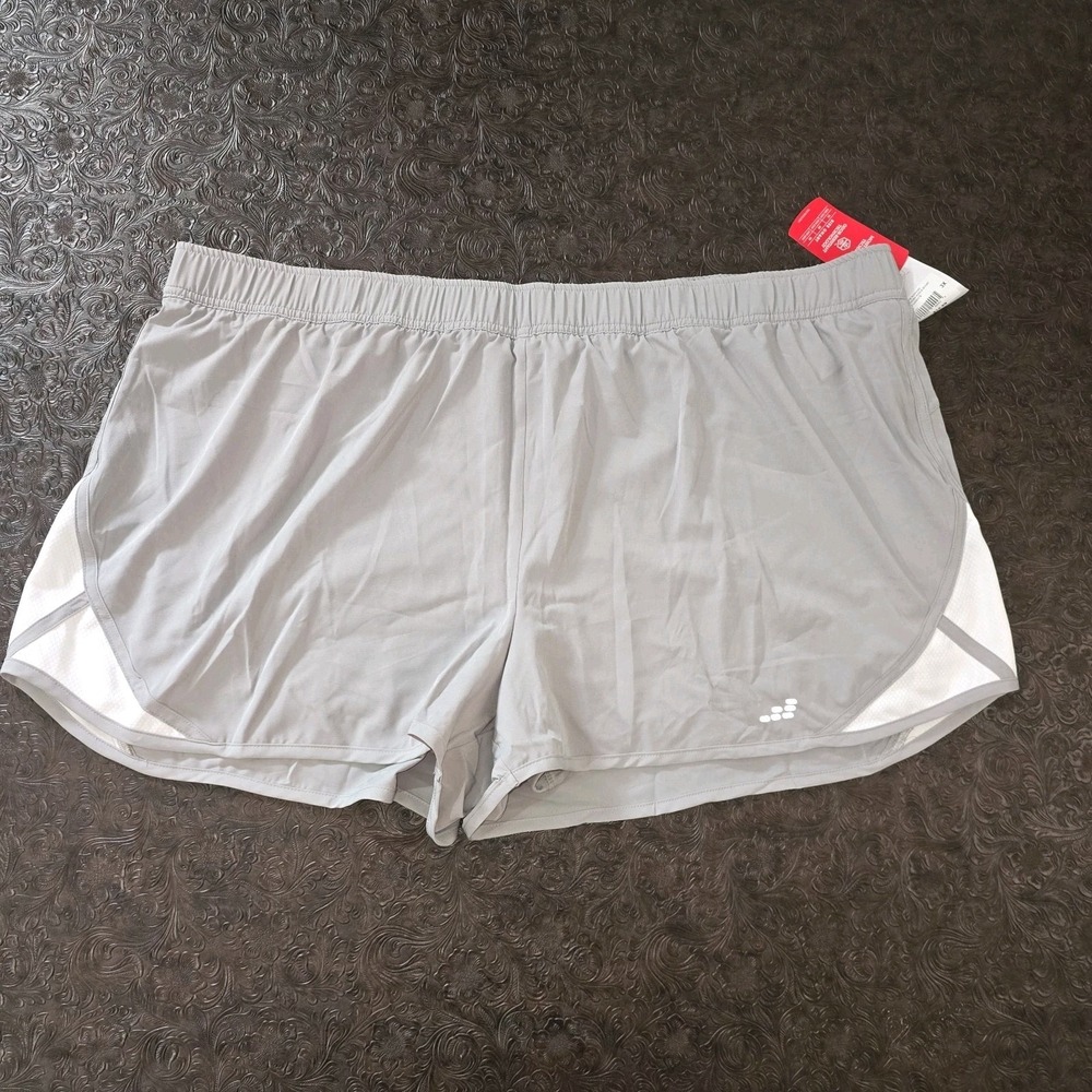 BCG Women's Athletic Woven Walk Plus Size Shorts 3X Running Gym Curvy Fit